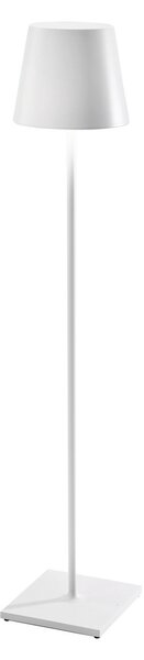 Zafferano Poldina XXL lampadar cu baterie IP54 albă, reglabil, Alb, Camera de zi / sufragerie, Metal, Modern