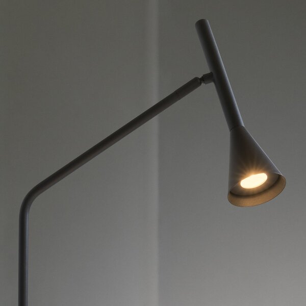 IDEAL LUX Lampa de masă cu LED Diesis, negru, înălțime 65 cm, dimabil, reglabil, Negru, Camera de zi / sufragerie, Metal, Modern