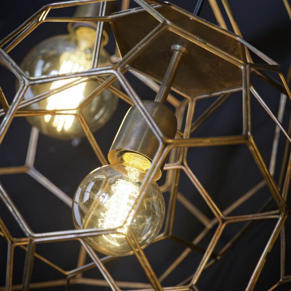 IT´S ABOUT ROMI IT'S Lampă suspendată Marrakesh, Ø 35 cm, reglabil, Cupru, Camera de zi / sufragerie, Metal, Modern