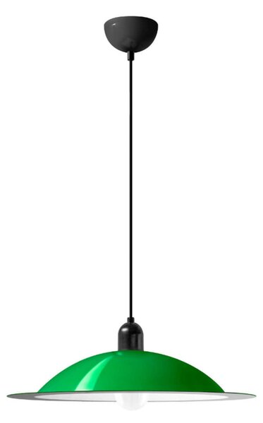 Stilnovo Lampă suspendată Lampiatta LED, Ø 50 cm, verde, Verde, Camera de zi / sufragerie, Metal, Design