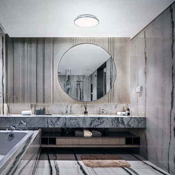 LEDVANCE Bathroom Ceiling plafonieră LED crom, Metalic, Baie, Metal, Modern