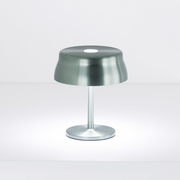 Zafferano Sister Light mini lampă de masă cu baterie verde, reglabil, Verde, Camera de zi / sufragerie, Metal, Modern