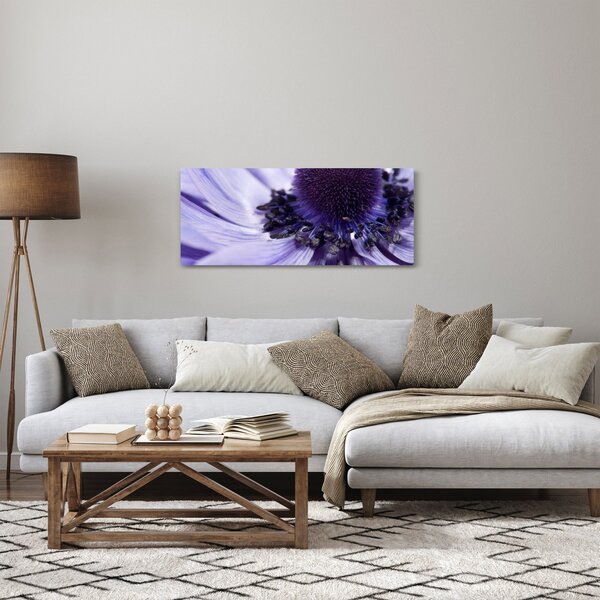 Tablou - Floare mov (120x50 cm)