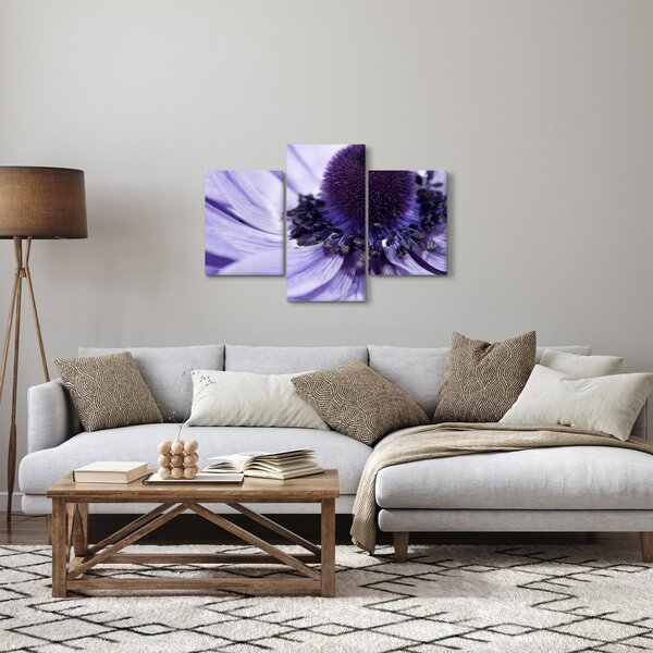 Tablou - Floare mov (90x60 cm)