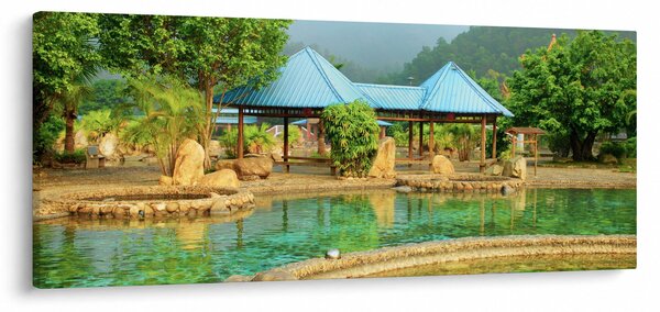 Tablou - Shanghai hotel park (120x50 cm)