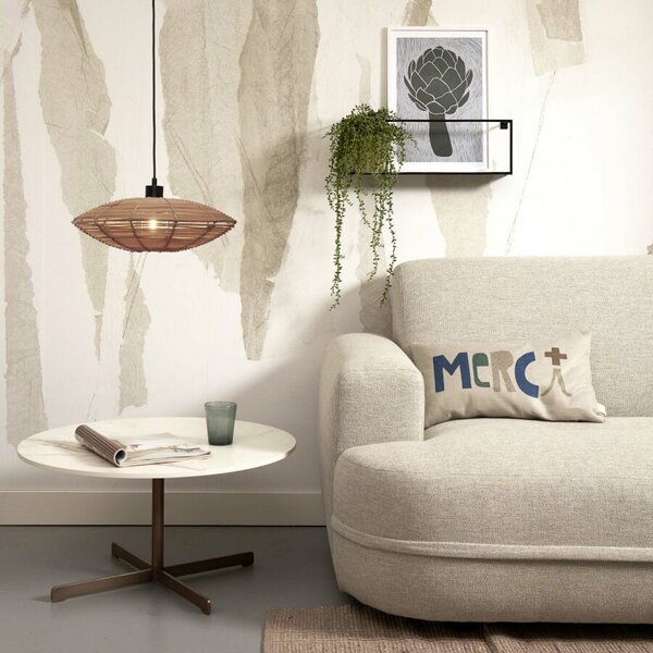Good & Mojo GOOD MOJO Suspensie Tanami, natural, Ø 40 cm, reglabil, Lemn, Camera de zi / sufragerie, Lemn