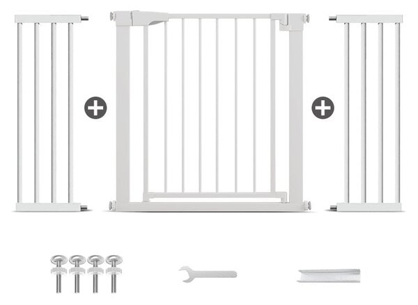 Poartă de Siguranță PRO 180° pentru Copii și Animale 76 x 132-138 cm, ALB