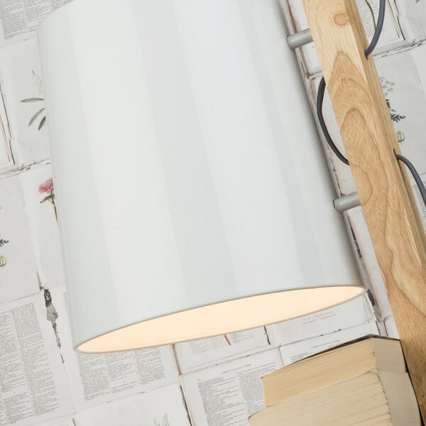 IT´S ABOUT ROMI IT'S Lampadar Cambridge, lemn/alb, Lemn, Camera de zi / sufragerie, Lemn