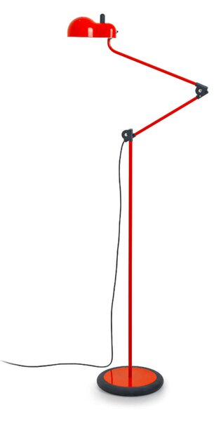 Stilnovo Lampadar de podea Topo LED, roșie, Roșu, Camera de zi / sufragerie, Metal, Design