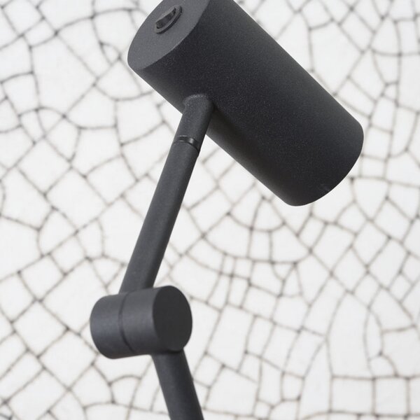 IT´S ABOUT ROMI IT'S Lampadar Montreux, negru, Negru, Camera de zi / sufragerie, Metal, Modern, Proiector suspendat