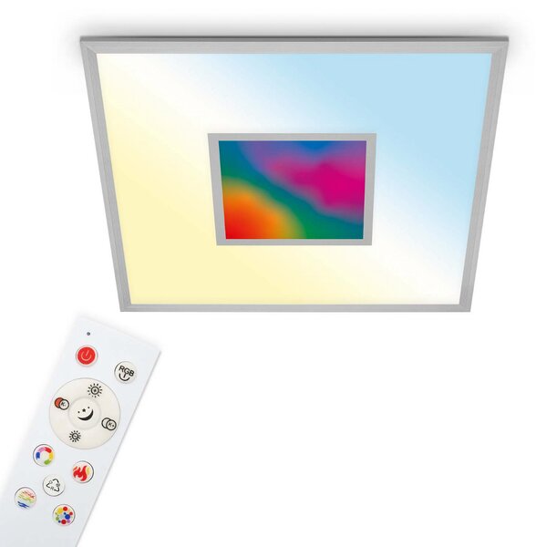Telefunken Panou LED Magic Cento argint CCT RGB 60x60cm, reglabil, Gri, Camera de zi / sufragerie, Plastic, Modern
