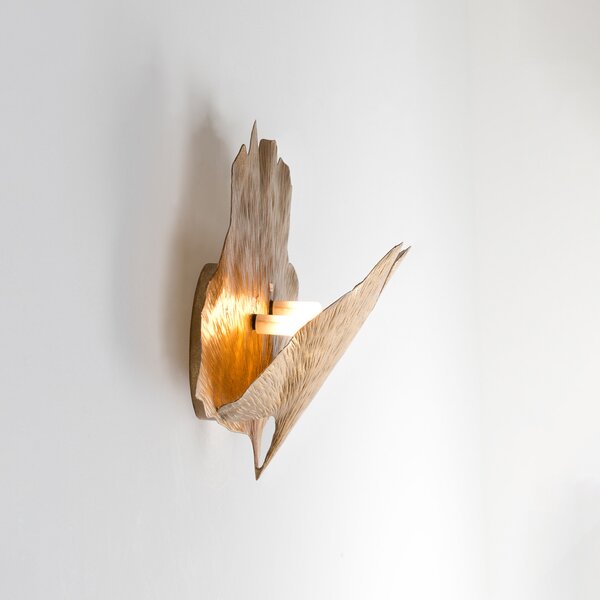 Holländer Ginkgo Due aplică auriu, Auriu / Alamă, Camera de zi / sufragerie, Metal, Design