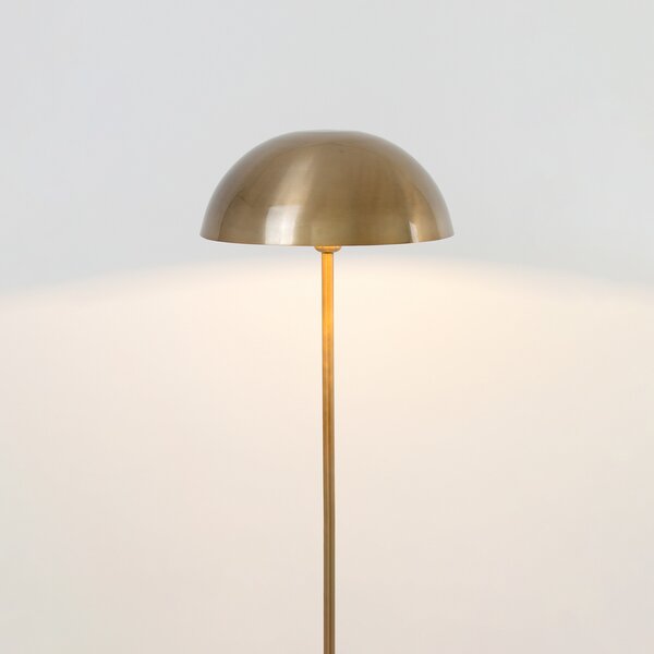 Holländer Fungo lampadar, lumină de jos, auriu, Auriu / Alamă, Camera de zi / sufragerie, Metal, Design, Proiector suspendat