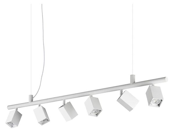 Ideal Lux - Pendul LED DYNAMITE 6 x GU10 / 7W / 230V CRI 90, alb
