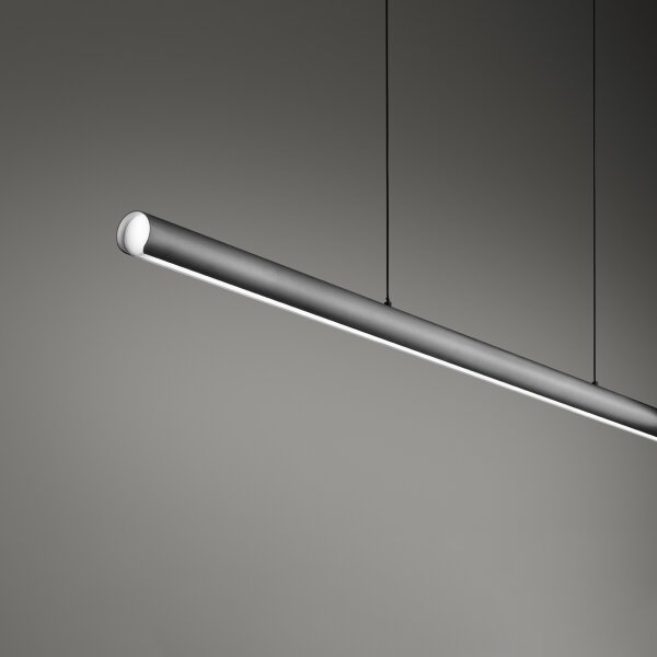 Ideal Lux - Lustra LED dimabilă pe cablu DORICA LED/35W/230V CRI 90 140 cm gri