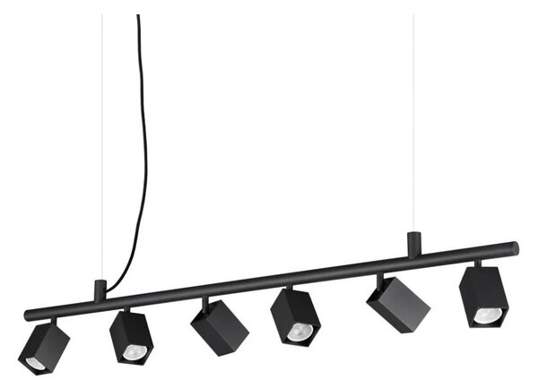 Ideal Lux - Lustră LED DYNAMITE suspendată pe cablu 6xGU10/7W/230V CRI 90, neagră