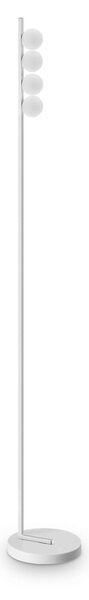 IDEAL LUX Lampadar LED Binomio, alb, 155 cm, metal, cu 4 becuri, Alb, Camera de zi / sufragerie, Metal, Modern