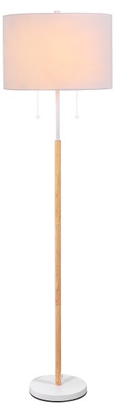 Lampă de podea FOGO, 2x E27/15W/230V, alb/bej
