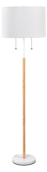 Lampă de podea FOGO, 2x E27/15W/230V, alb/bej