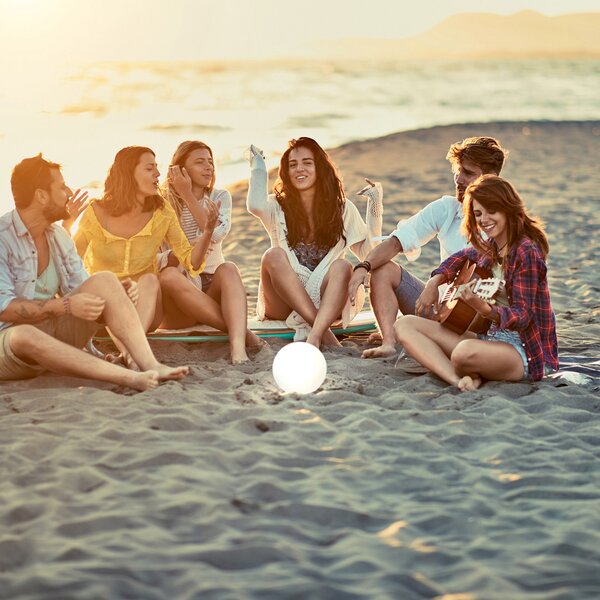 FH Lighting Busso lampă solară LED acumulator alb senzor amurg, reglabil, Alb, Plastic, Modern