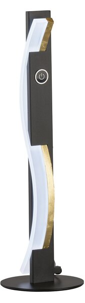 FISCHER & HONSEL Lampa de masă LED Bridge cu senzor mișcare dimabil CCT negru, reglabil, Negru, Camera de zi / sufragerie, Metal, Modern