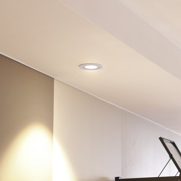 Arcchio LED downlight Jyra, alb, 2,700K, reglabil, Alb, Camera de zi / sufragerie, Aluminiu, Modern