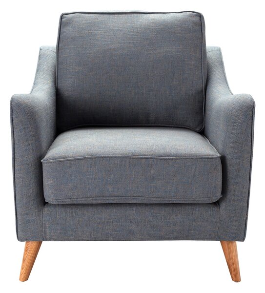 Fotoliu Venuste denim blue/brown