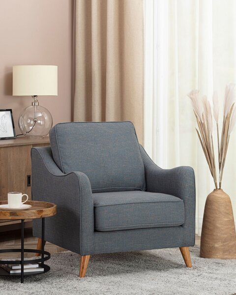 Fotoliu Venuste denim blue/brown