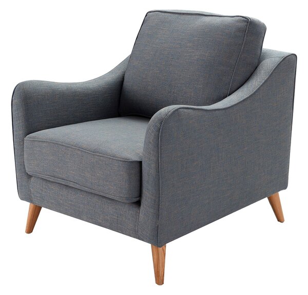 Fotoliu Venuste denim blue/brown