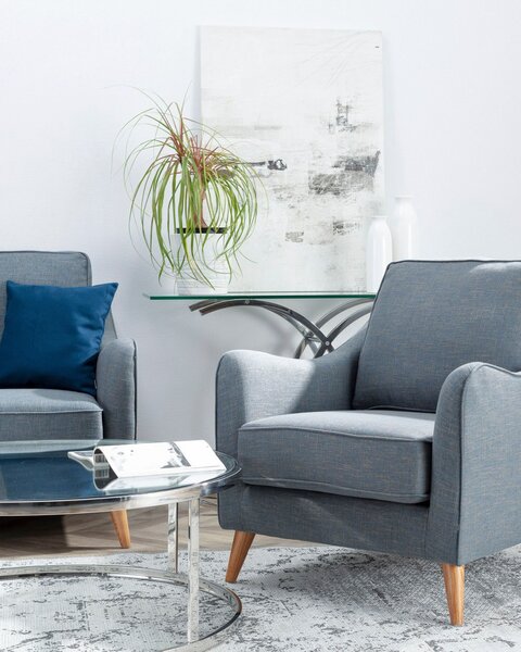 Fotoliu Venuste denim blue/brown