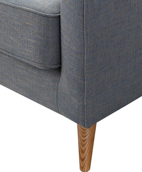 Canapea narożna Venuste denim blue/brown