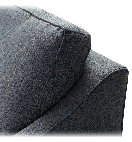 Canapea narożna Venuste denim blue/brown