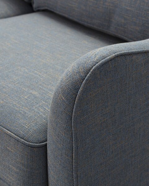 Canapea narożna Venuste denim blue/brown