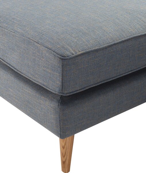 Canapea narożna Venuste denim blue/brown