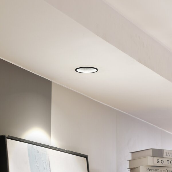 Arcchio LED downlight Niria, negru, 4.000K, reglabil, Negru, Camera de zi / sufragerie, Aluminiu, Modern