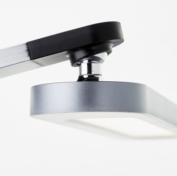 Brilliant Officehero lampă de birou LED, gri CCT, reglabil, Gri, Studiu / Birou, Metal