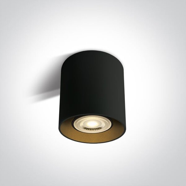 One Light Roda lampă de tavan 1x10 W negru-alamă 12105T/B