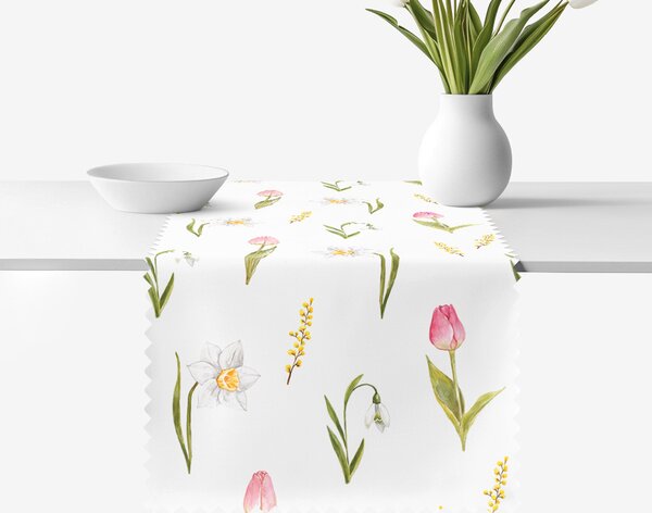 Goldea napron de masă teflonat - atingere de primăvară 35x140 cm