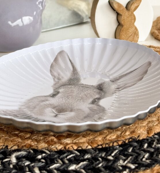 Farfurie de desert BUNNEY alba