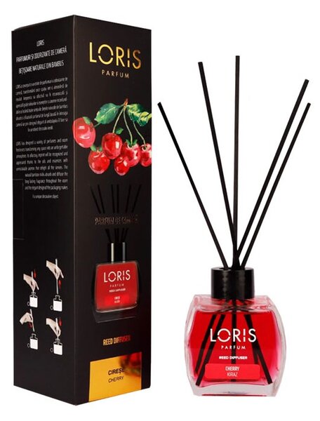 Sticluta cu odorizant lichid si betisoare, 125 ml, Loris Cirese