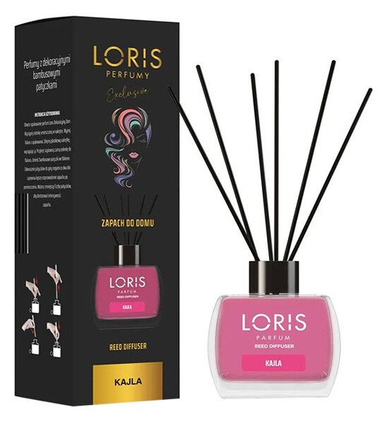 Sticluta cu odorizant lichid si betisoare, 125 ml, Loris Kajla