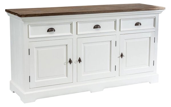 Comodă Brighton 180x55x95cm white / grey
