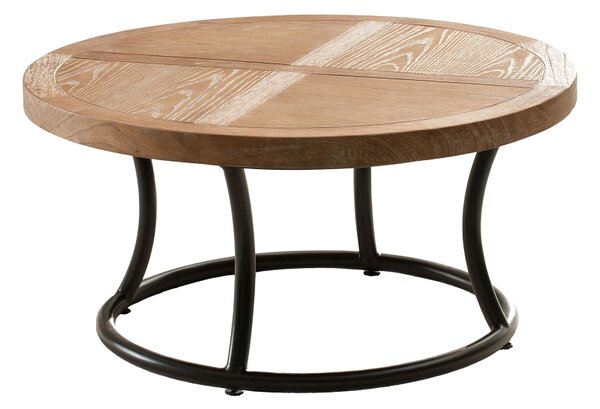 Măsuță rotundă Kendari natural 90x46 cm