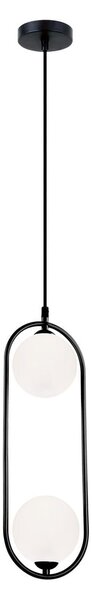 Viokef Fancy lampă suspendată, 2 becuri, negru, reglabil, Negru, Camera de zi / sufragerie, Metal