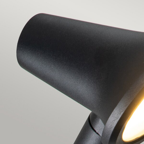 Elstead Selma aplică exterior LED, IP66, negru, Negru, Metal, Modern