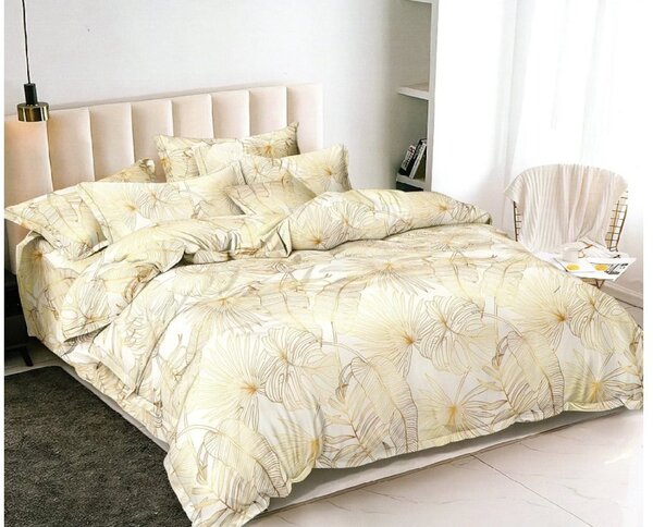Lenjerie de pat din microfibra PALMERA crem Dimensiune lenjerie de pat: 70 x 80 cm | 140 x 200 cm