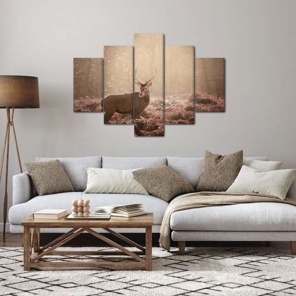 Tablou - Cerb în pădure (150x105 cm)
