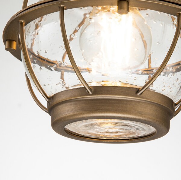 KICHLER Bridgepoint lampă suspendată look nautic alamă, reglabil, Bronz / Alamă Veche, Metal, Maritimă