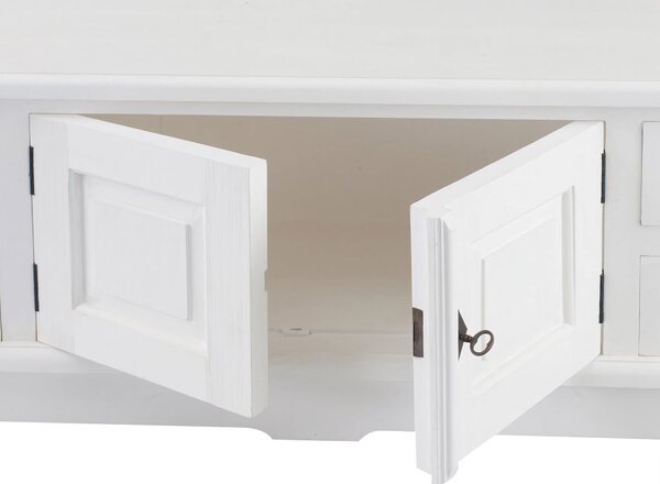 Dulap TV Brighton 160x40x50 cm alb