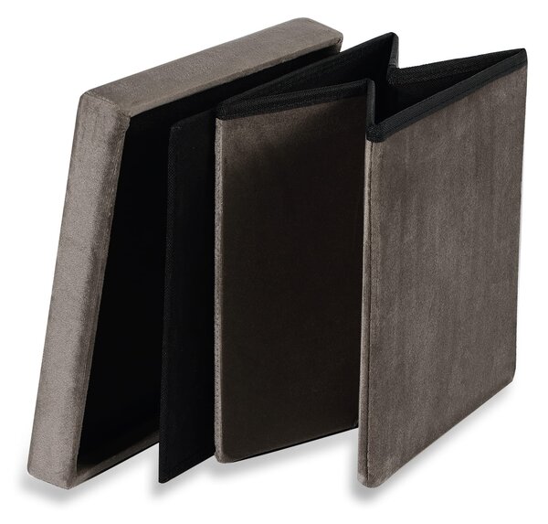 Taburet pliabil maro CUBEXO VELVET M